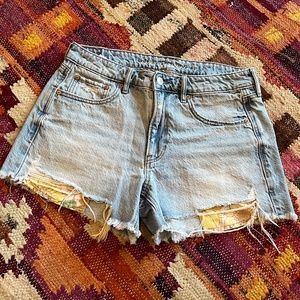 American eagle tomgirl denim shorts